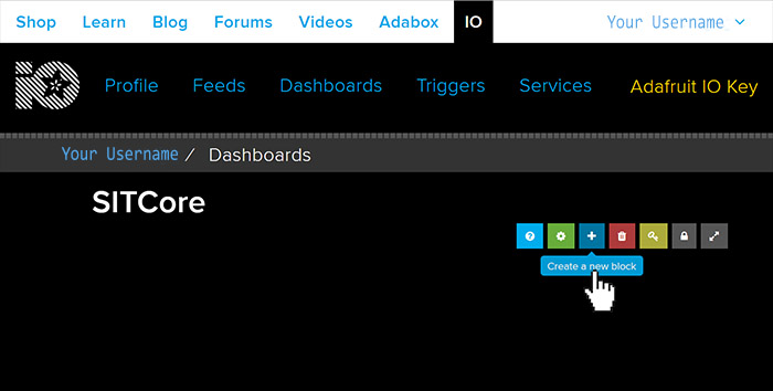 Adafruit create Block