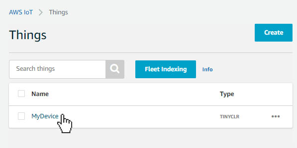AWS Select Device