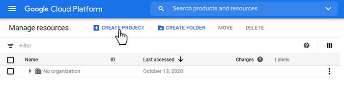 GCloud Create Project