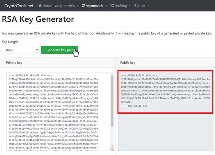 GCloud RSA Key