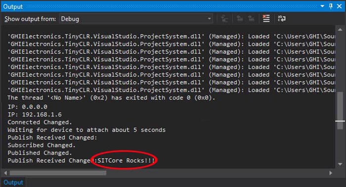 GCloud Message in VS