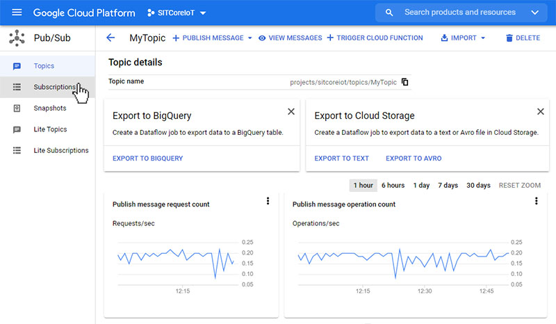 GCloud Select Subscriptions