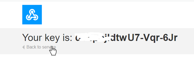IFTTT Webhooks Key