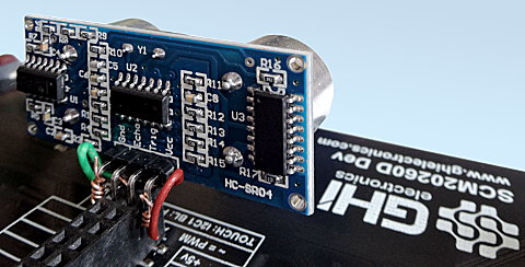 HC-SR04 on dev board