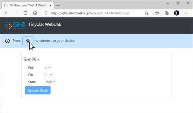 WebUSB Connect