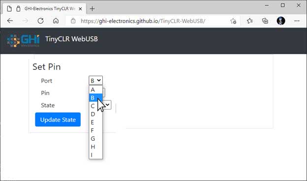 WebUSB Select