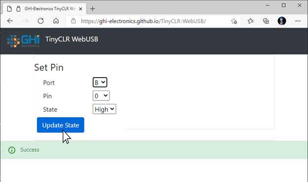 WebUSB Success